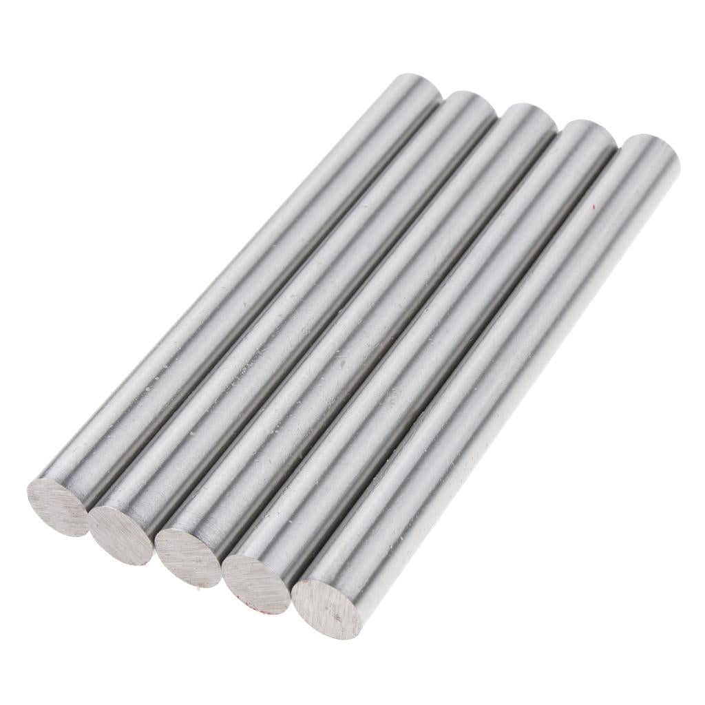 5pcs/set Lathe Round Rods Round Bar Rod Turning Lathe Bars Tool 10mm 100mm