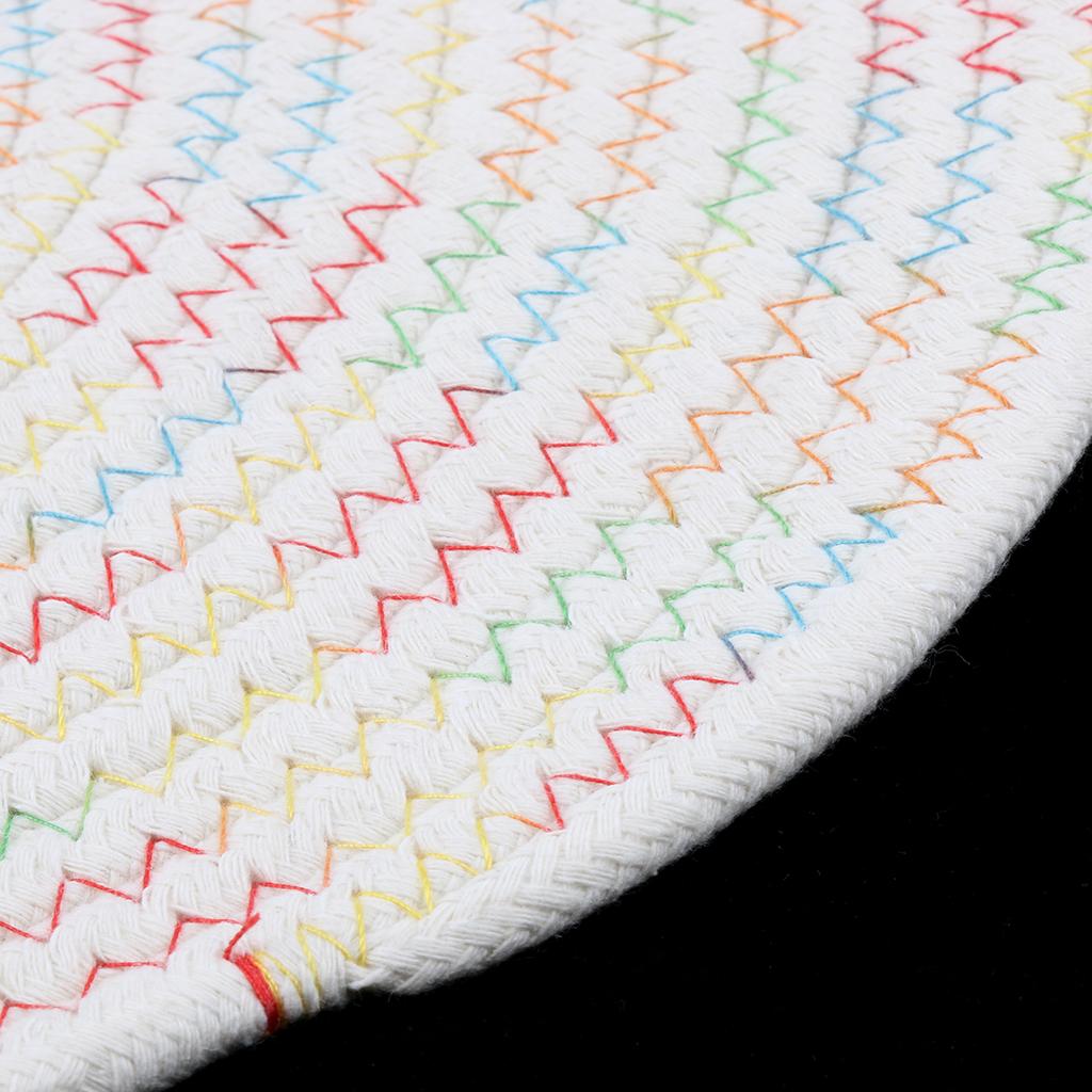 30*40 cm Simple Elliptical Cotton Braided Woven Table Placemat Mat Coaster