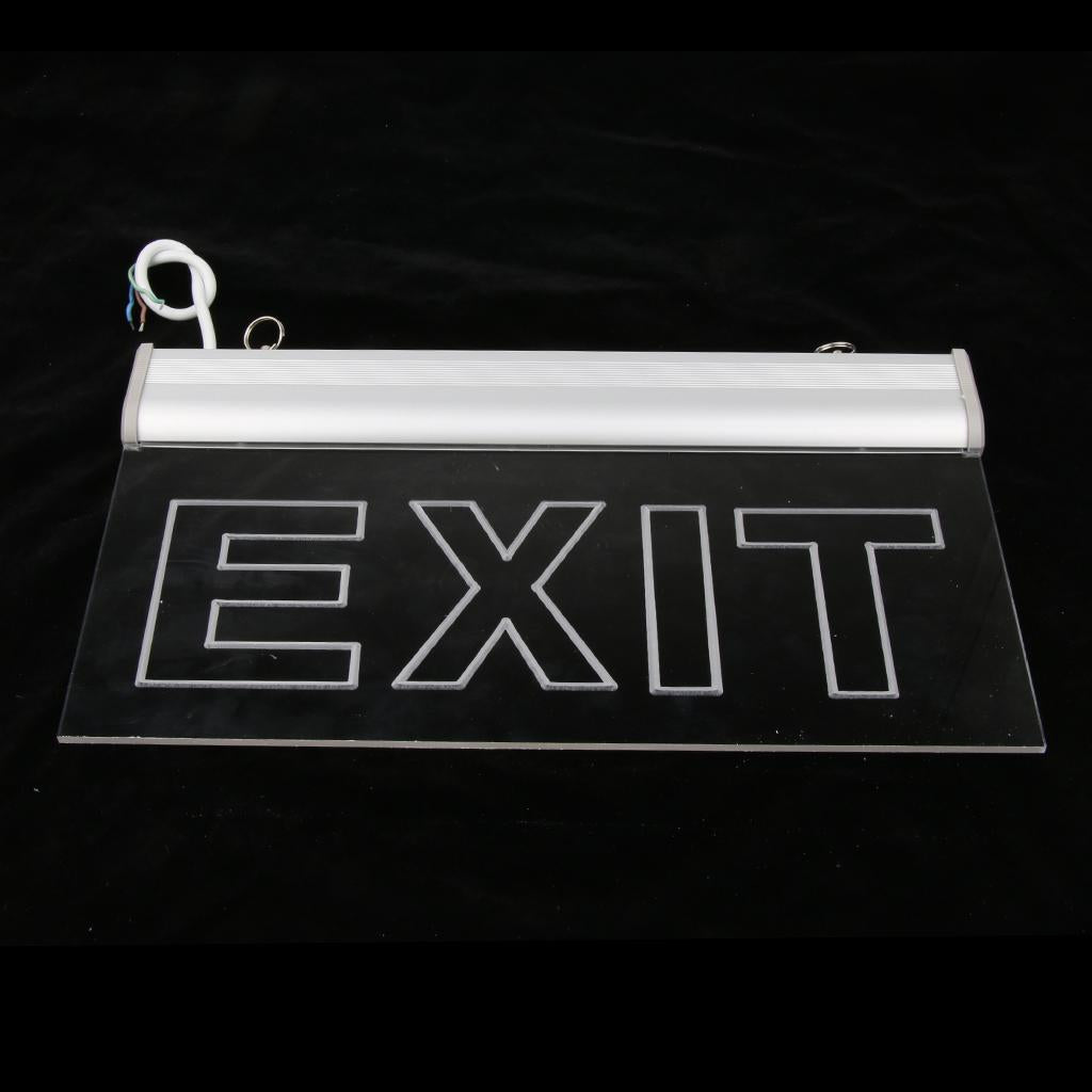 Acrylic Engraving LED Edge Light Indicator Safety Signs IP65 3W Exit