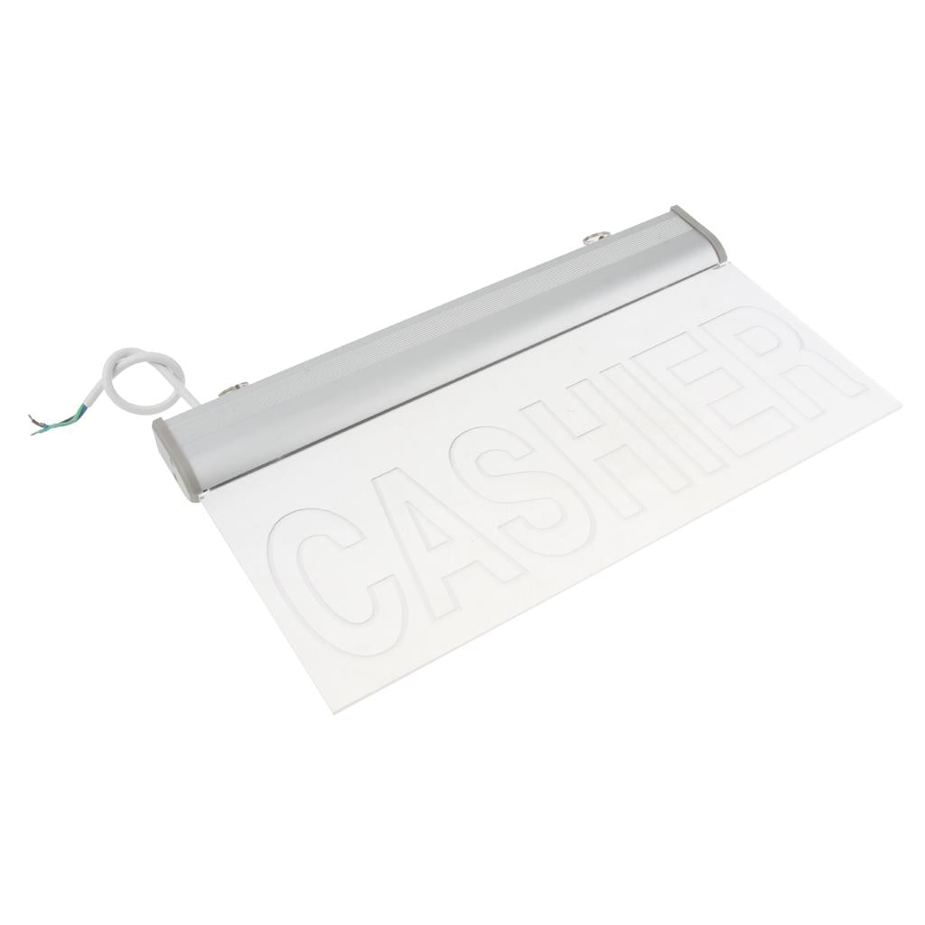 Acrylic Engraving LED Edge Light Indicator Safety Signs IP65 3W Cashier