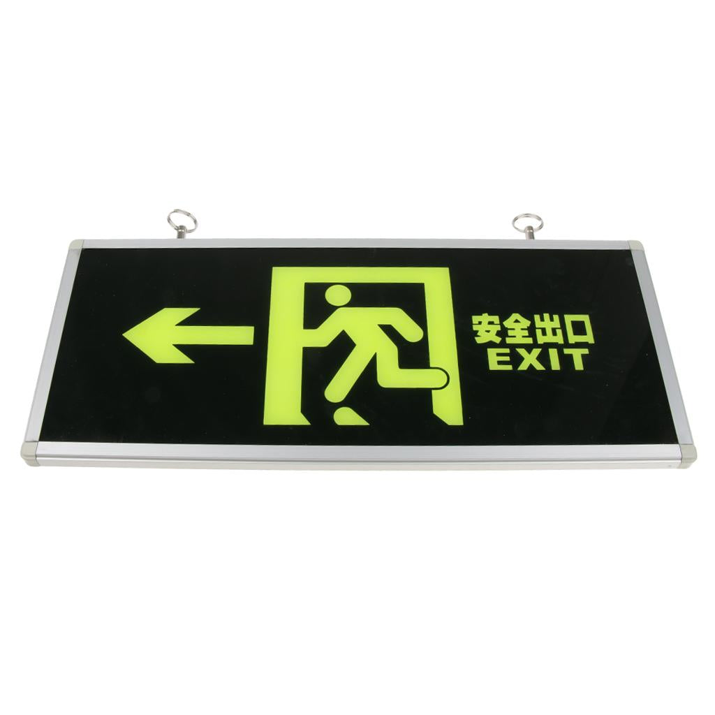 Emergency Self Luminous Safety Sign Evacuation Sign Left