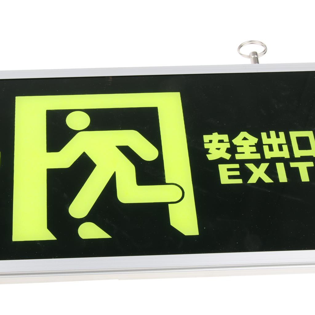 Emergency Self Luminous Safety Sign Evacuation Sign Left