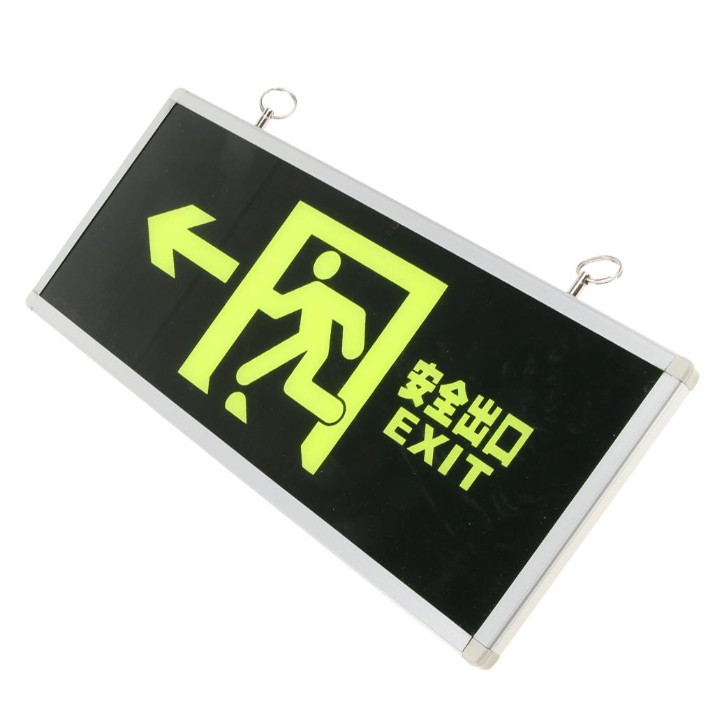 Emergency Self Luminous Safety Sign Evacuation Sign Left