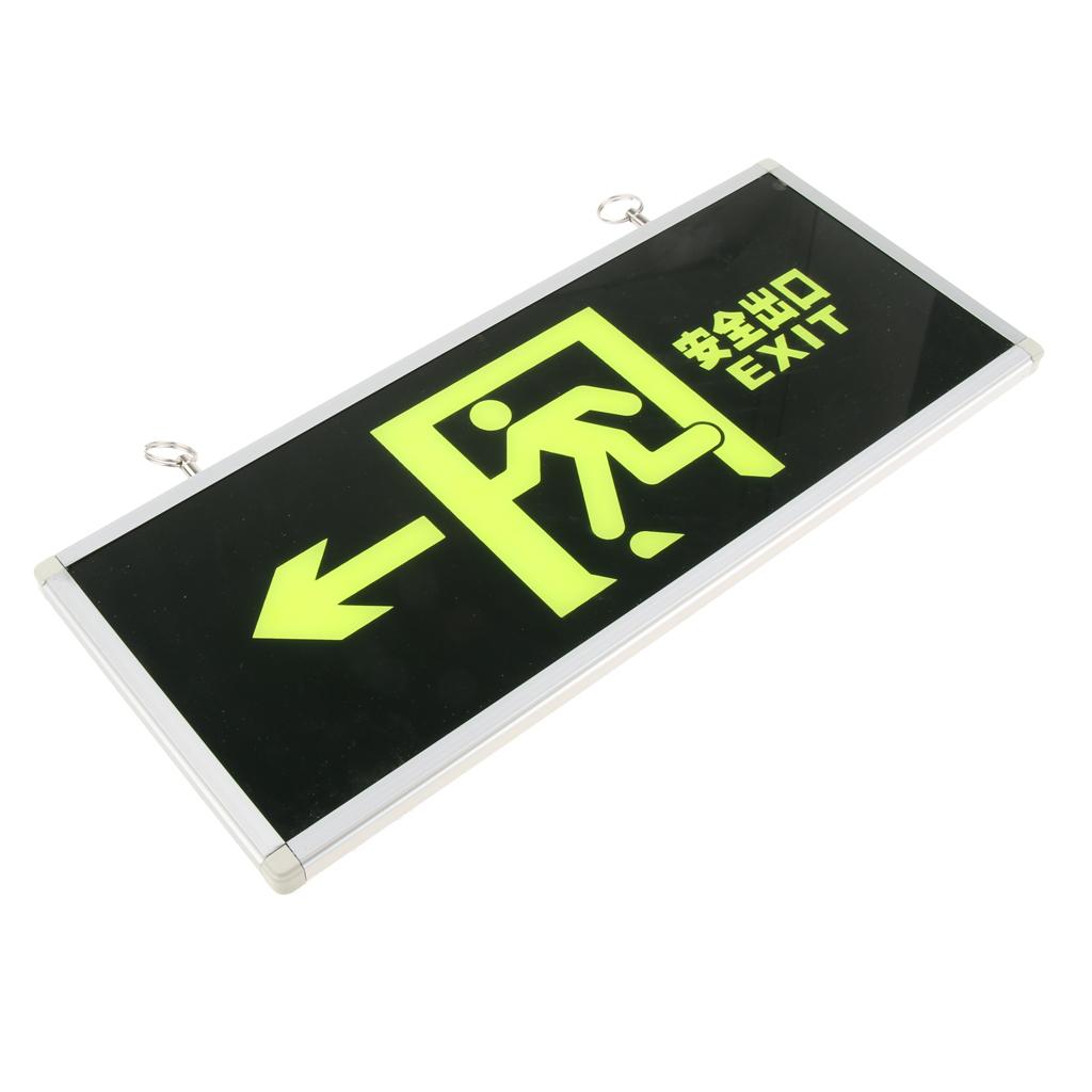 Emergency Self Luminous Safety Sign Evacuation Sign Left