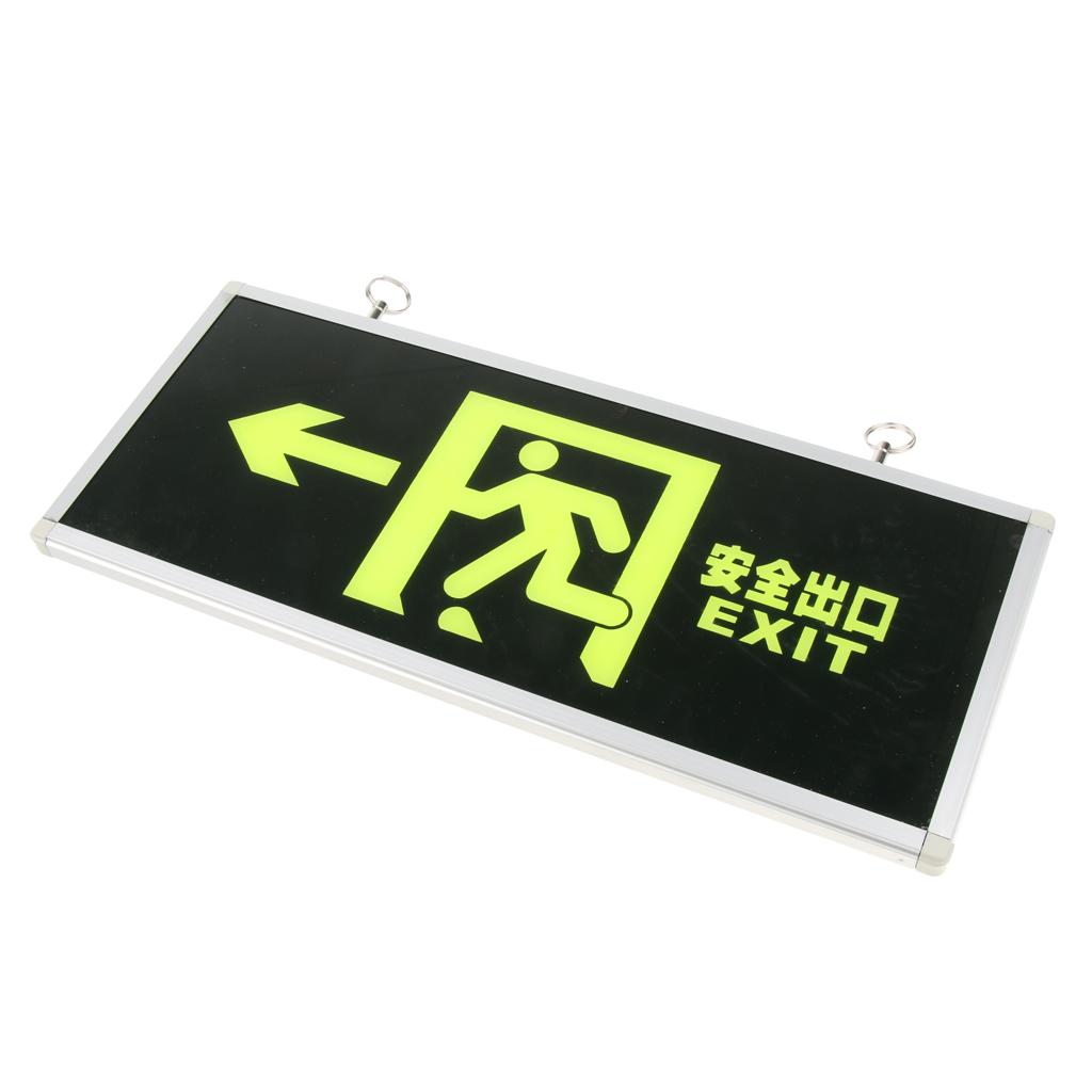 Emergency Self Luminous Safety Sign Evacuation Sign Left