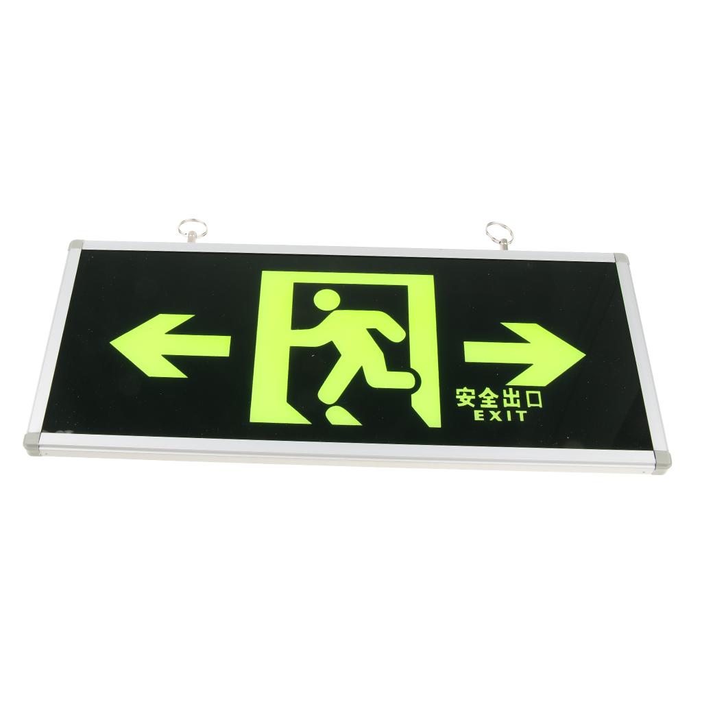 Emergency Self Luminous Safety Sign Evacuation Sign Right and Left