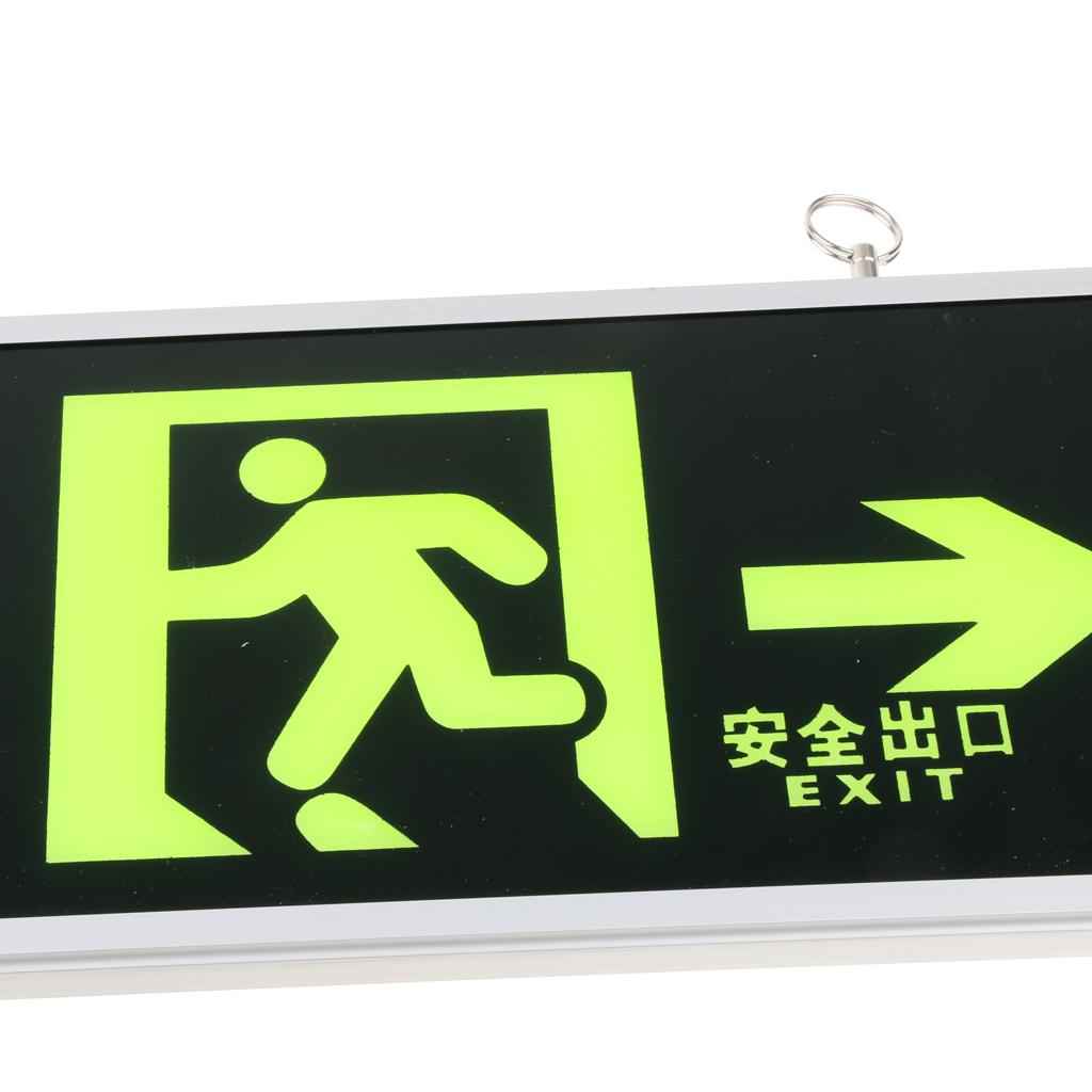 Emergency Self Luminous Safety Sign Evacuation Sign Right and Left