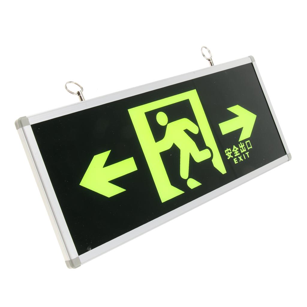 Emergency Self Luminous Safety Sign Evacuation Sign Right and Left