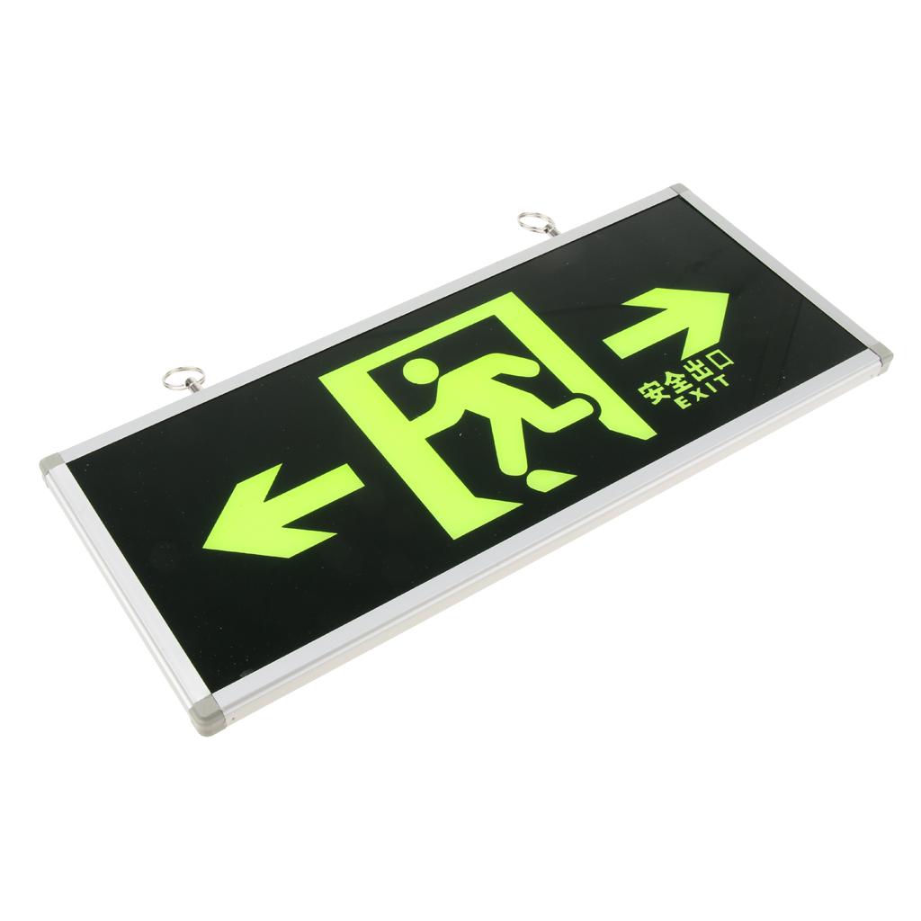 Emergency Self Luminous Safety Sign Evacuation Sign Right and Left