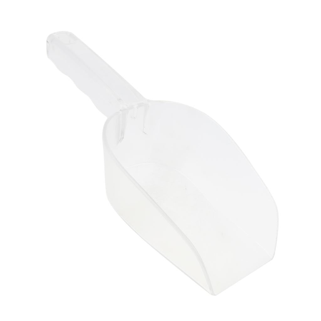 Multi-purpose Clear Acrylic Kitchen Scoop Buffet Ice Cream Candy Shovel 26cm