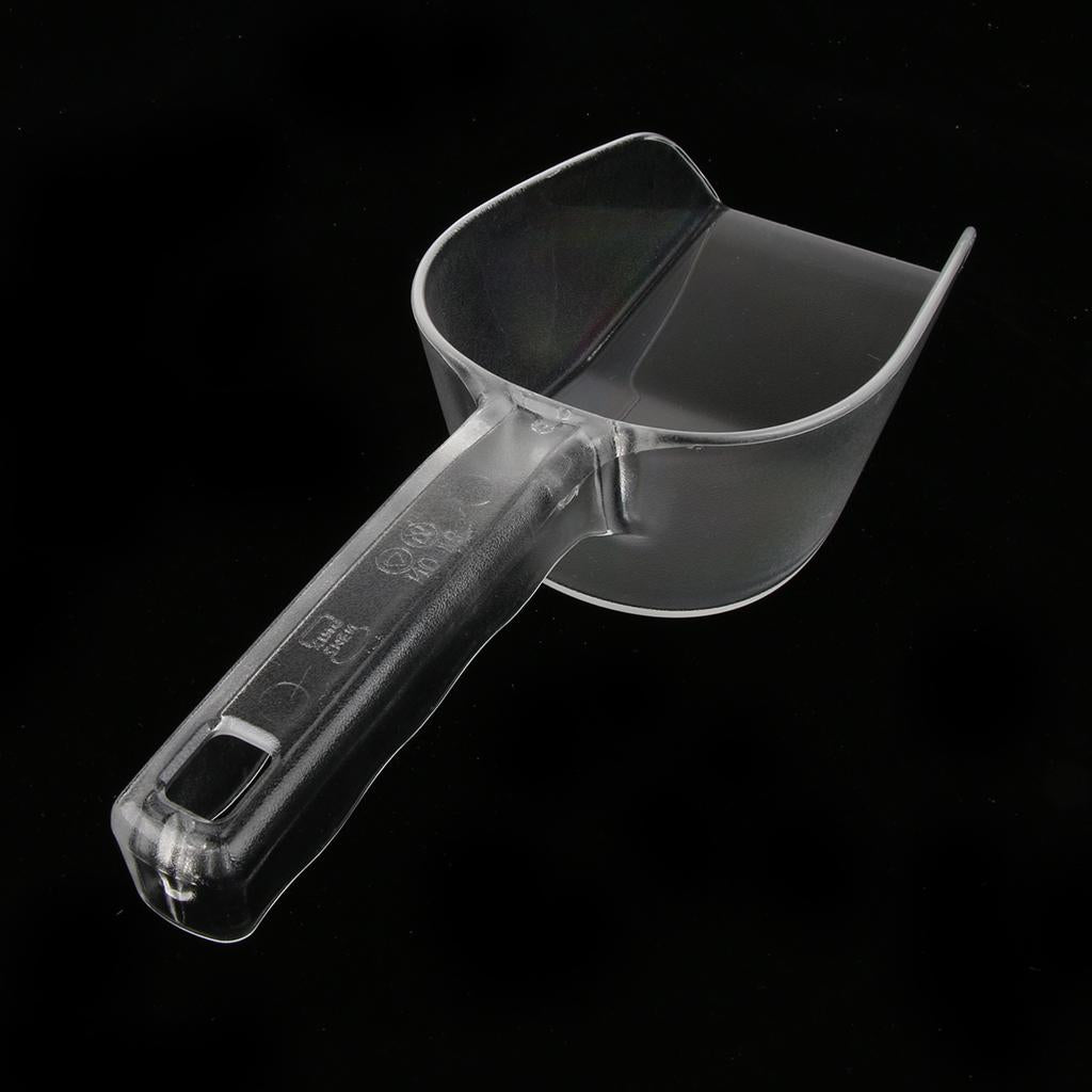Multi-purpose Clear Acrylic Kitchen Scoop Buffet Ice Cream Candy Shovel 26cm