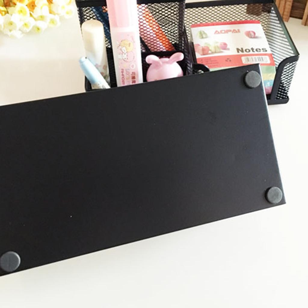 Office Mesh Desk Accessories Organizer Caddy Supplies Storage, 3-compartment
