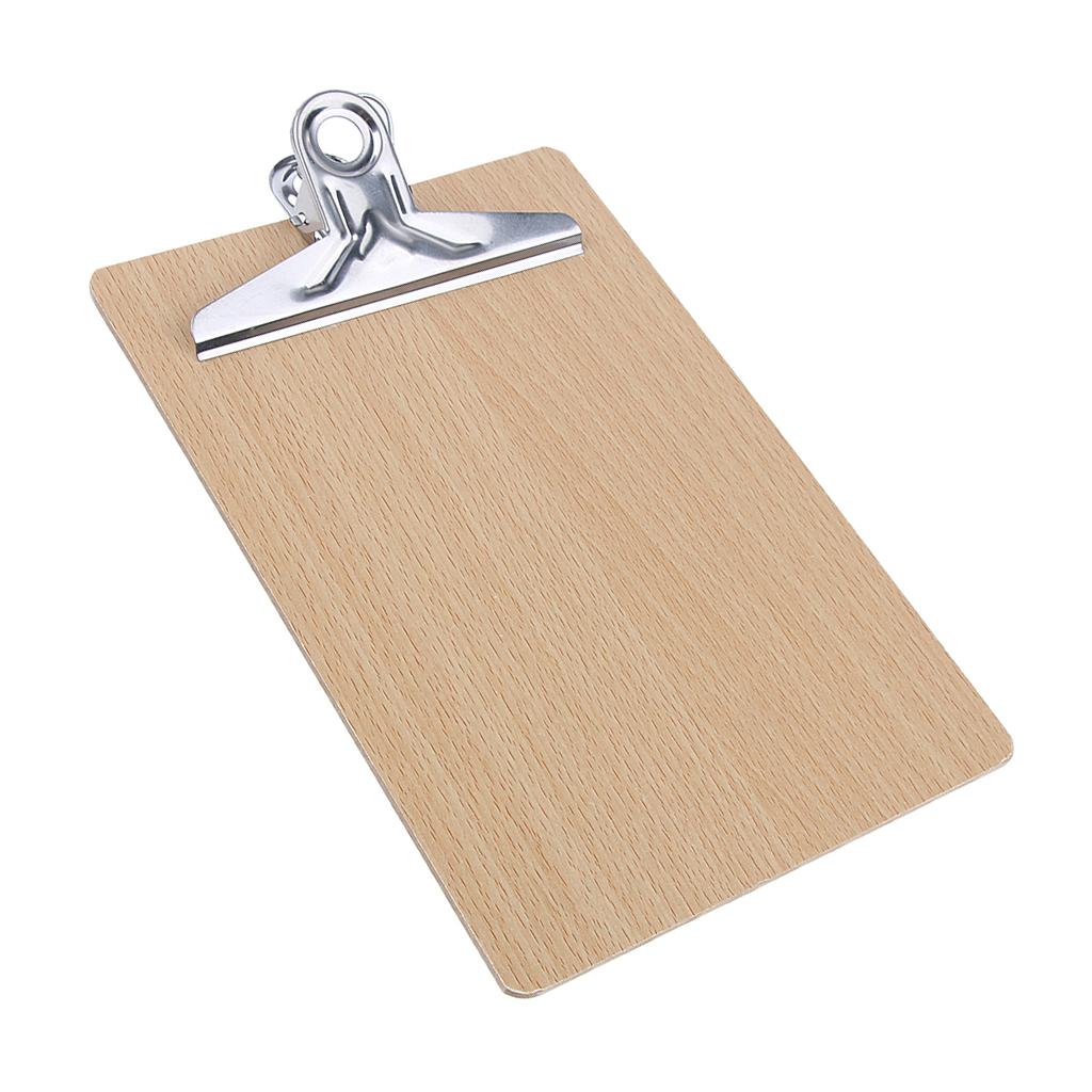 A5 Small Size Wood Clipboard Low Profile Clip Hardboard Home Office School