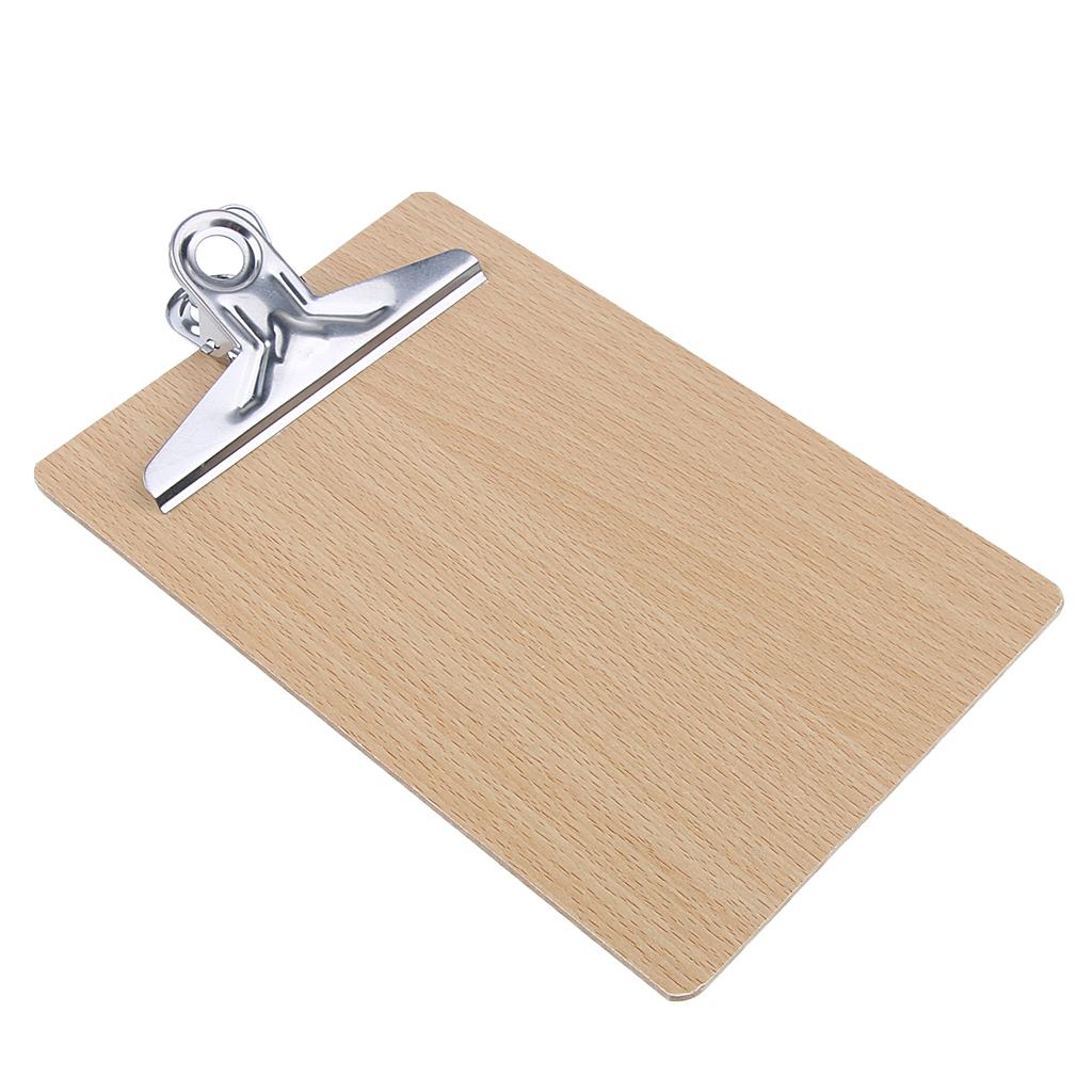 A5 Small Size Wood Clipboard Low Profile Clip Hardboard Home Office School