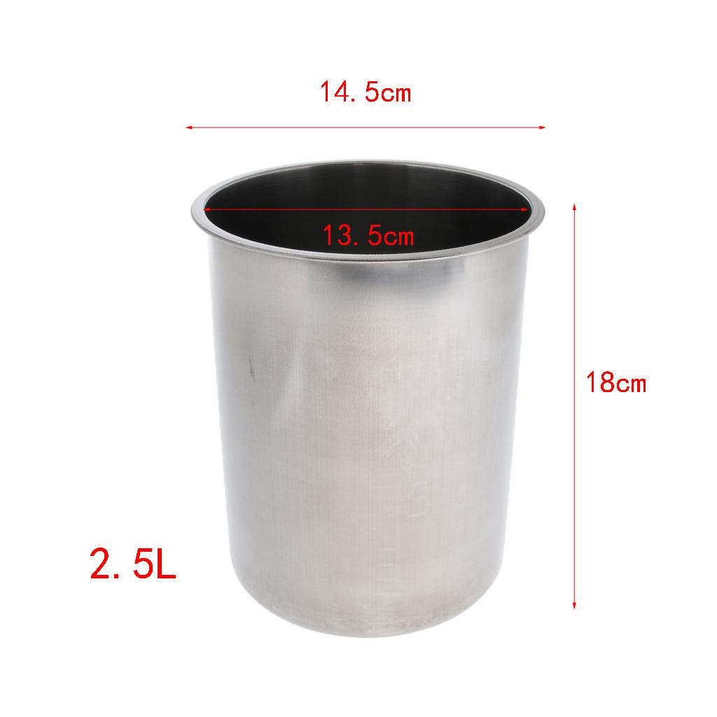 2.5L Thickened Stainless Steel Champagne Ice Bucket Wine Cooler Chiller