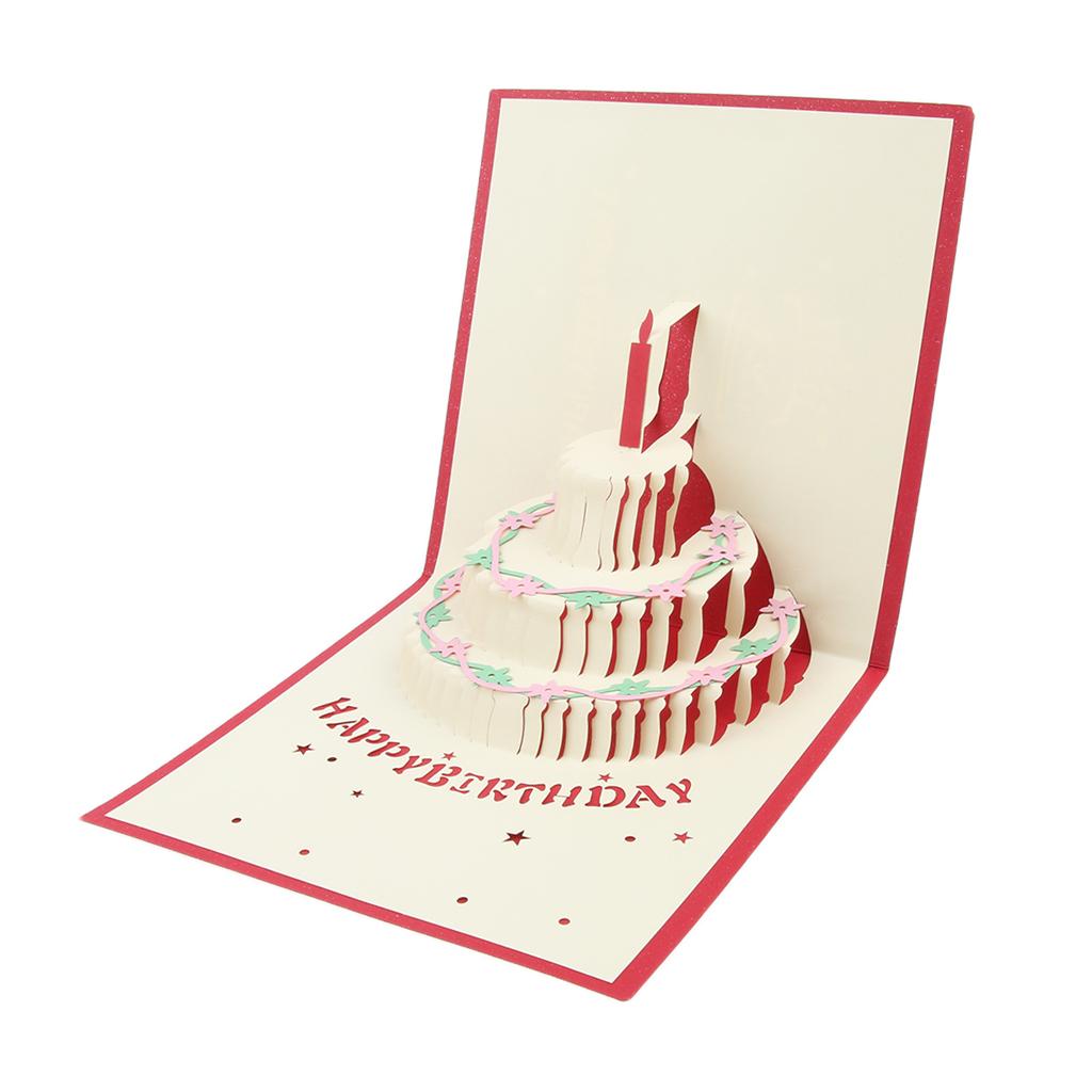 3D Pop Up Greeting Cards Wedding Birthday Valentine's Day Anniversary Nice B