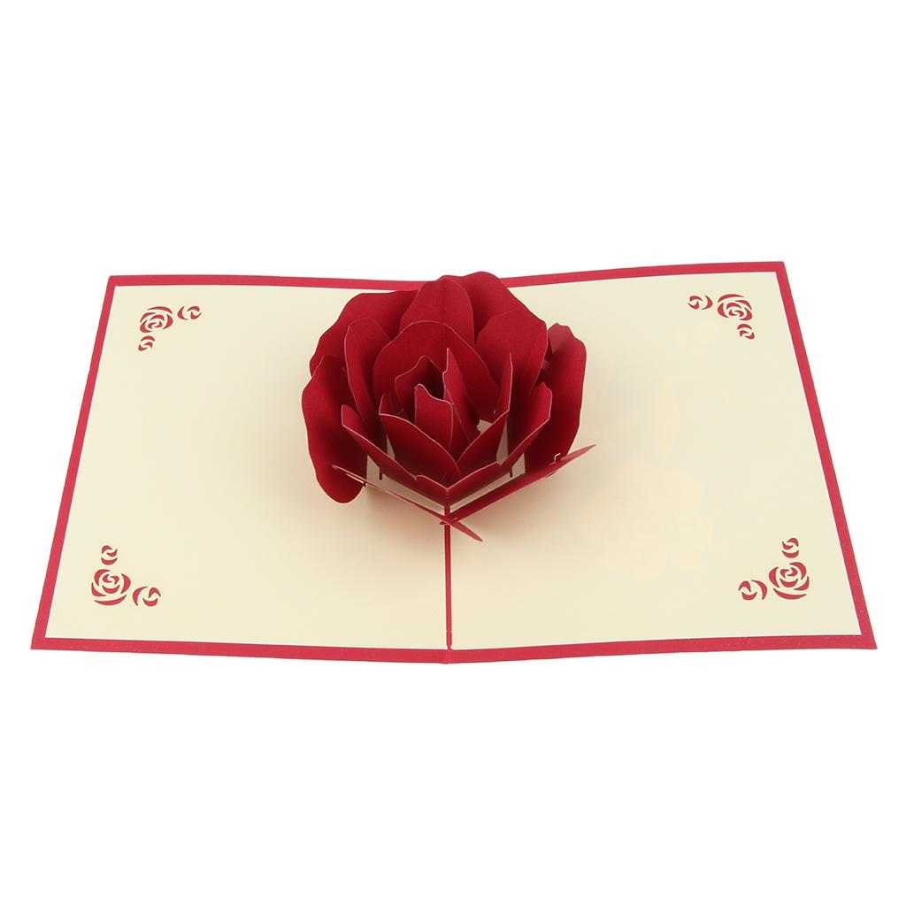 3D Pop Up Greeting Cards Wedding Birthday Valentine's Day Anniversary Nice D