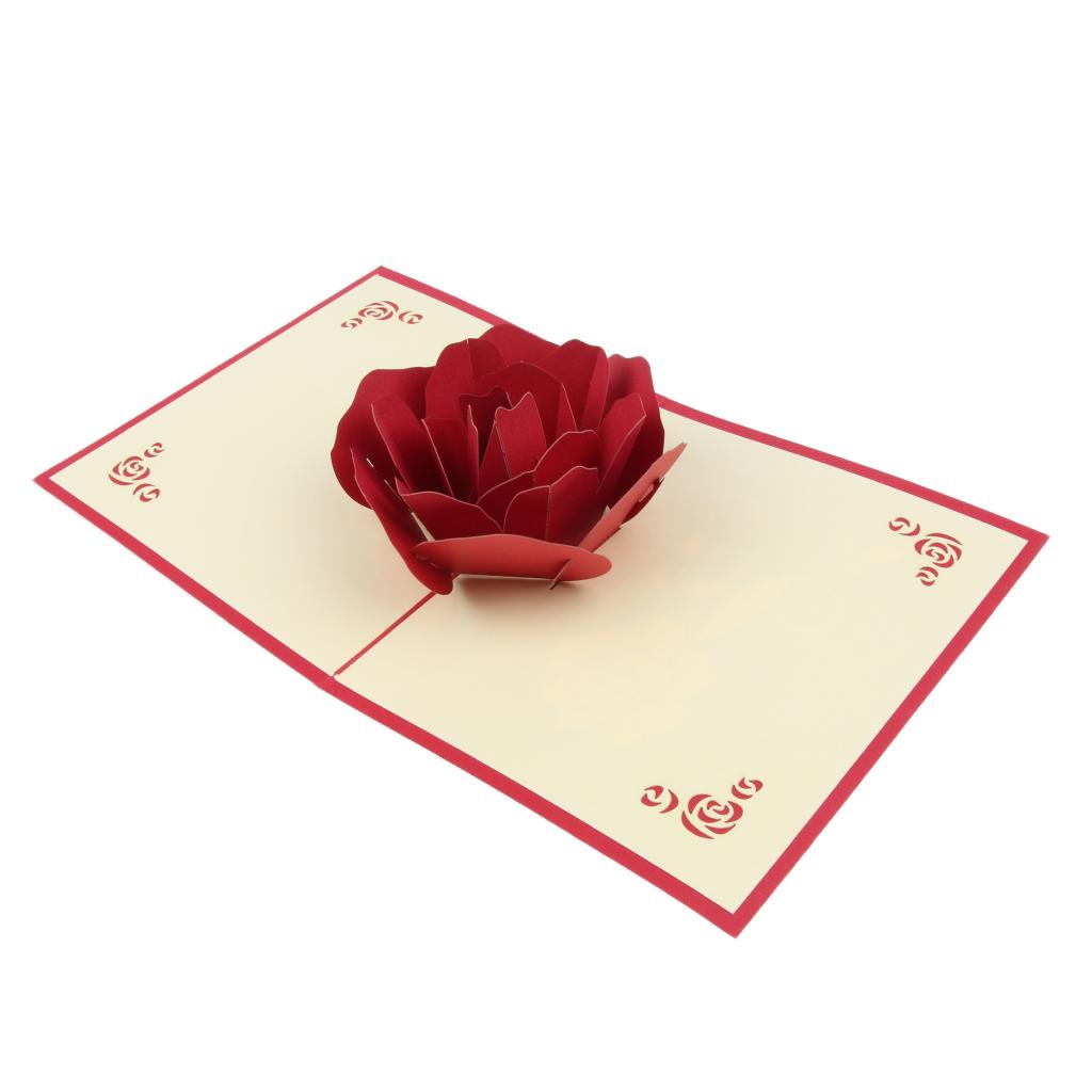 3D Pop Up Greeting Cards Wedding Birthday Valentine's Day Anniversary Nice D