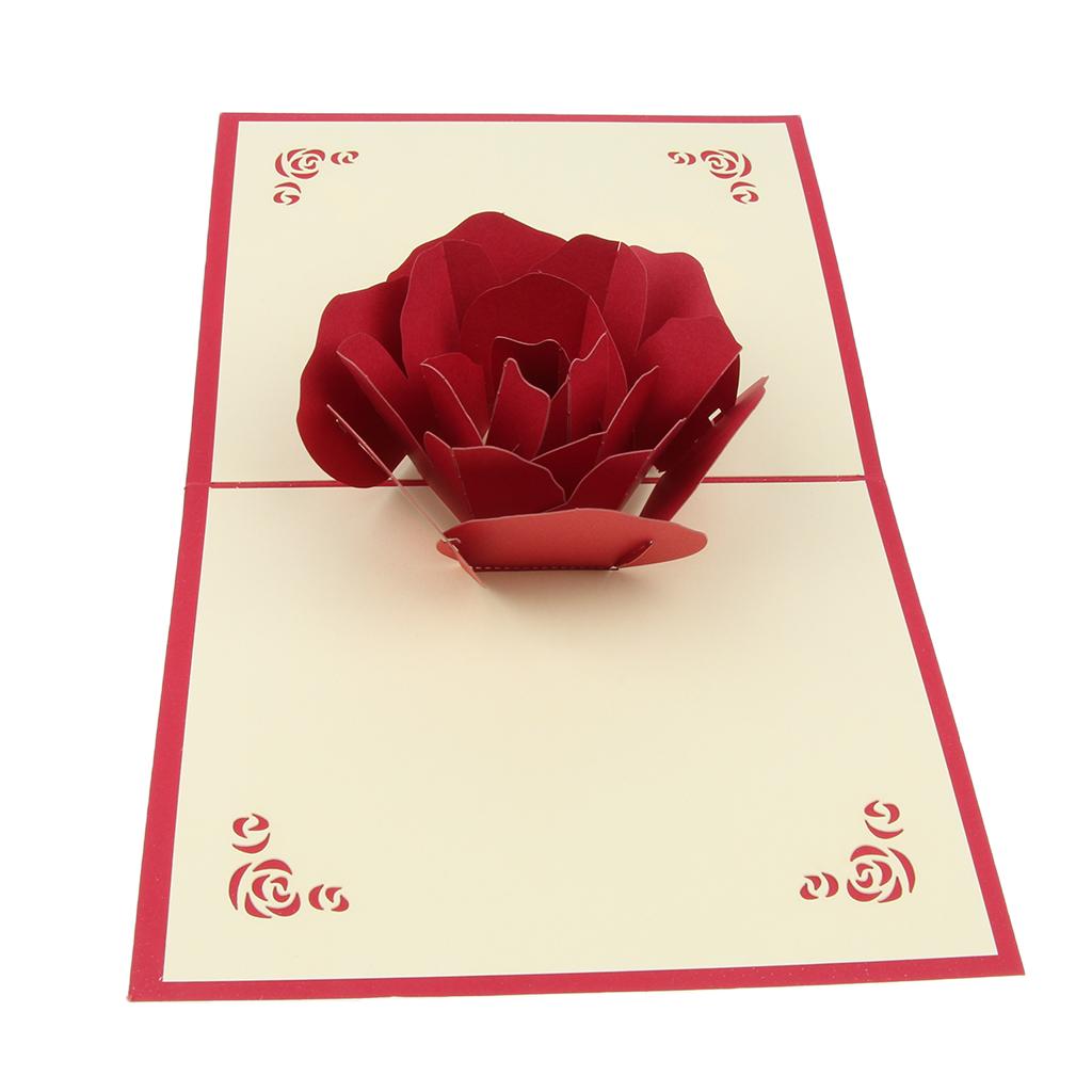 3D Pop Up Greeting Cards Wedding Birthday Valentine's Day Anniversary Nice D