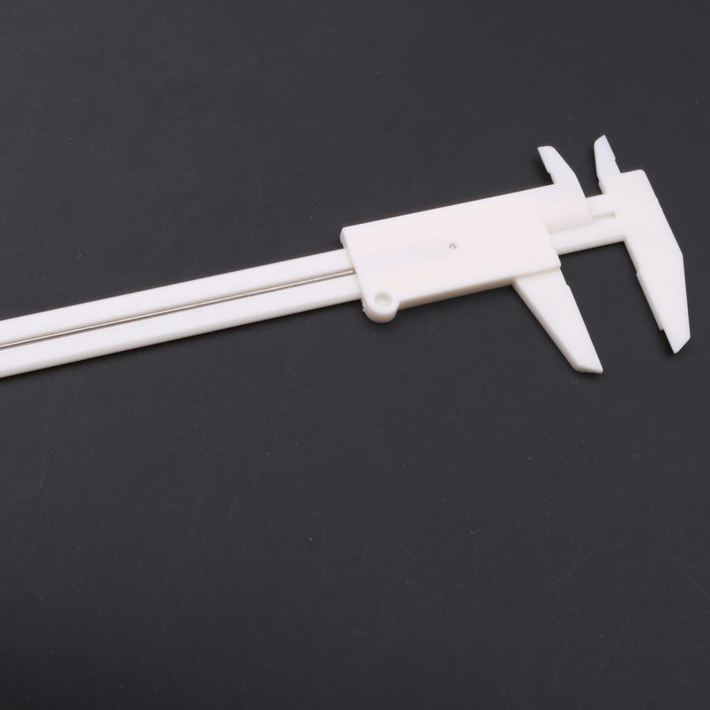 Plastic Vernier Scale Ruler Caliper Metric/ Imperial 0-150mm Reading White