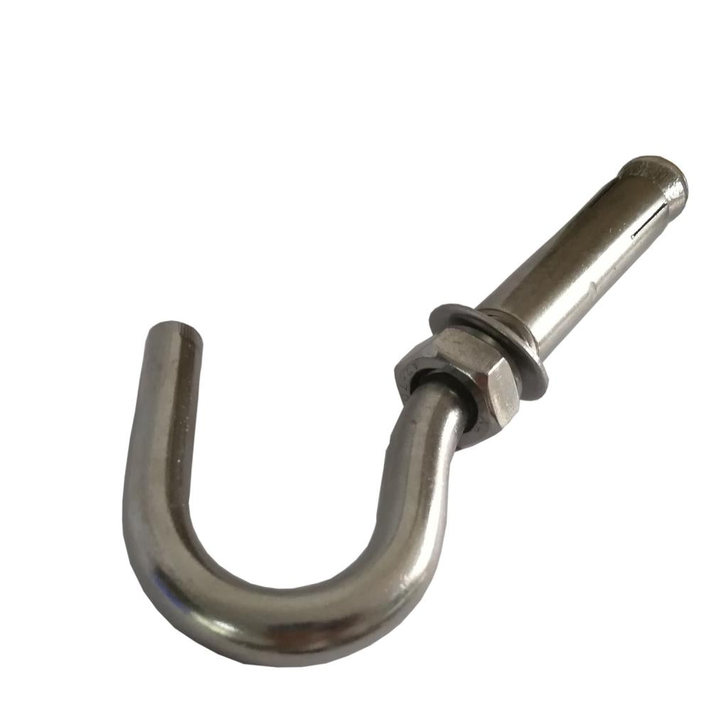 Stainless Steel 304 Open Cup Hook Expansion Bolts M8 for Concrete Brick Wall