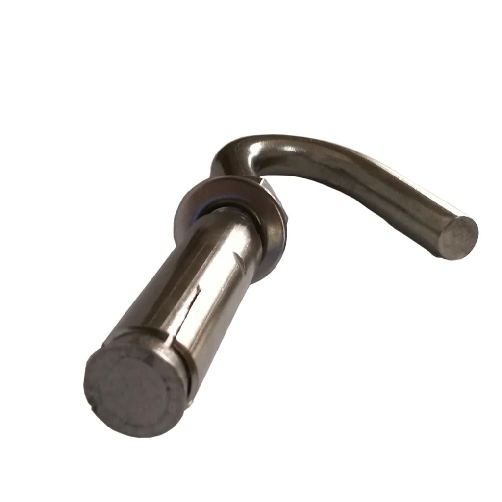 Stainless Steel 304 Open Cup Hook Expansion Bolts M6 For Concrete Brick Wall