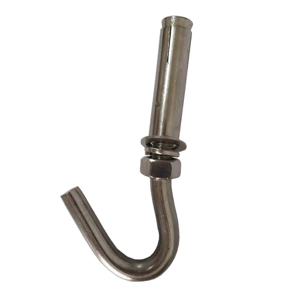 Stainless Steel 304 Open Cup Hook Expansion Bolts M6 For Concrete Brick Wall