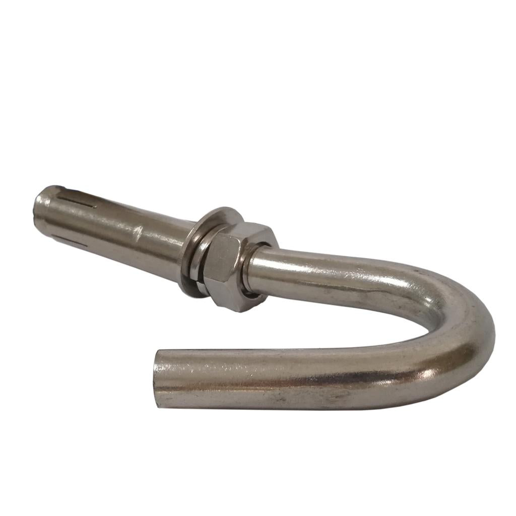 Stainless Steel 304 Open Cup Hook Expansion Bolts M6 For Concrete Brick Wall