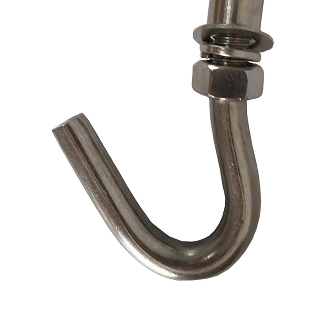 Stainless Steel 304 Open Cup Hook Expansion Bolts M6 For Concrete Brick Wall