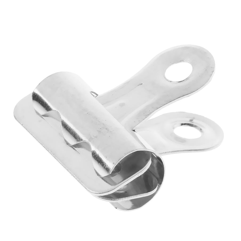 20 Pieces Metal Bulldog Clip Hinge Clips for Paper Bag Money Photo 56mm