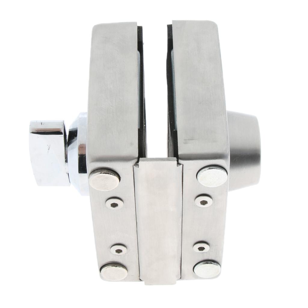 Stainless Steel Glass Single Door Sliding Door Lock No Punching Required