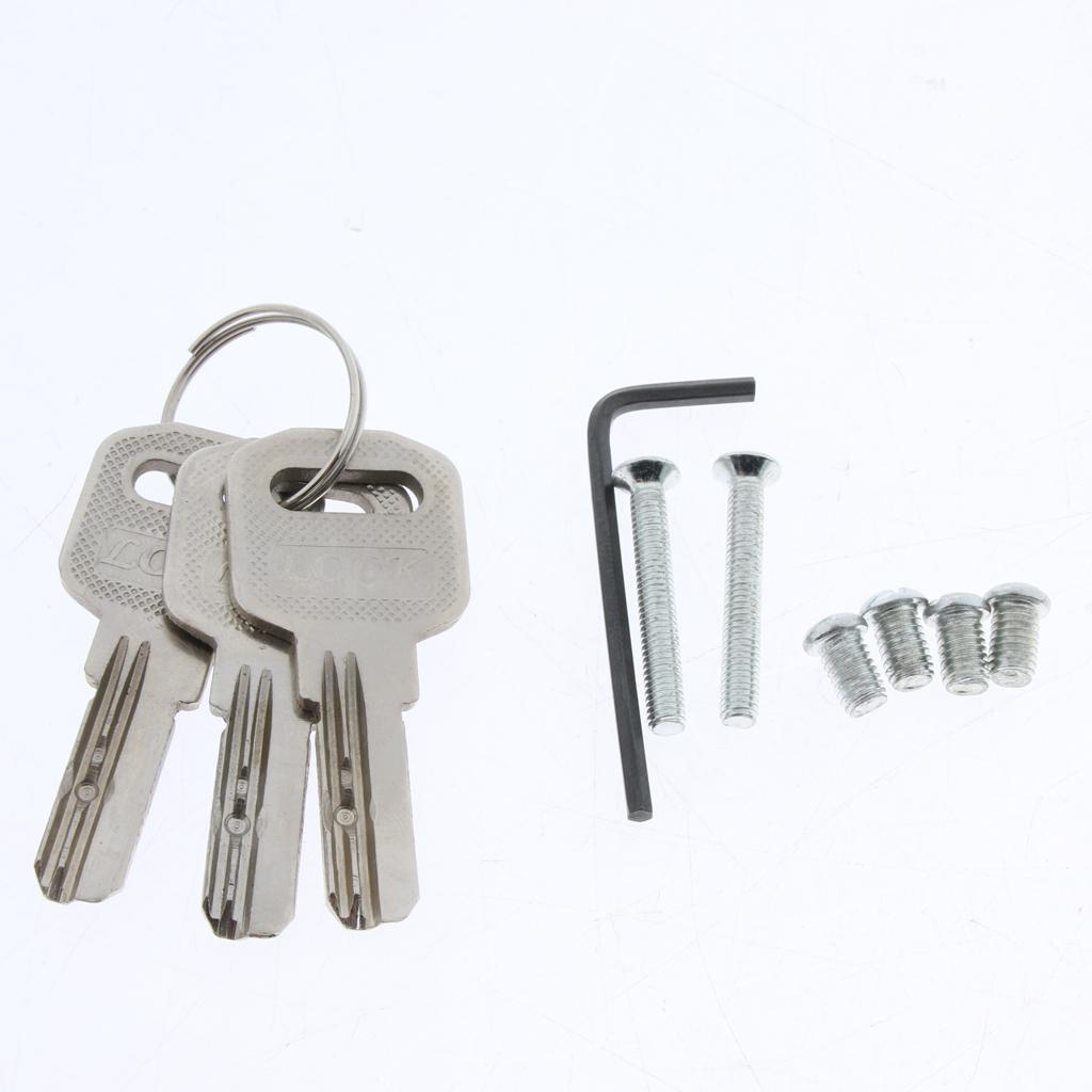 Stainless Steel Glass Double Door Sliding Door Lock No Punching Needed