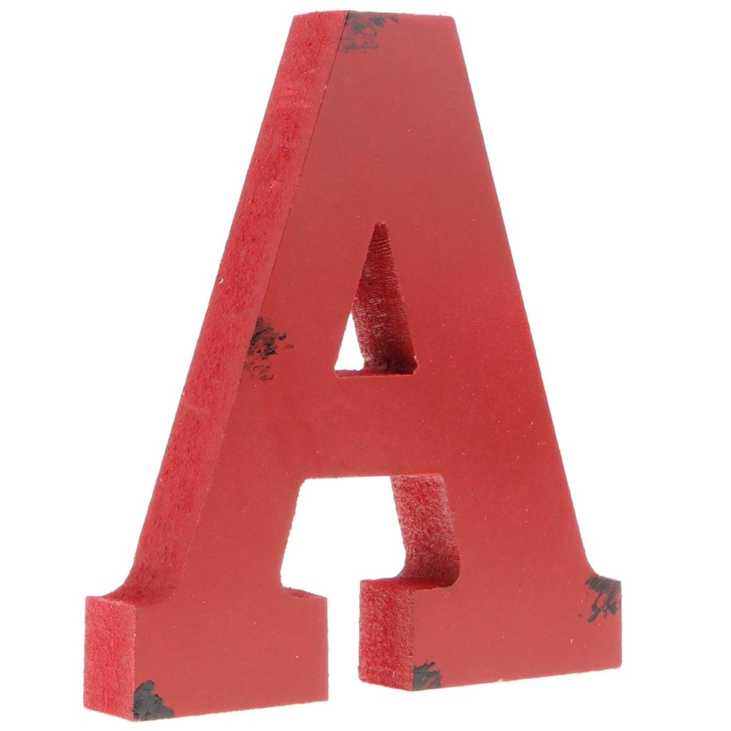 Wooden Alphabet Craft Letter Plaque Wall Hanging Wedding Decoration A