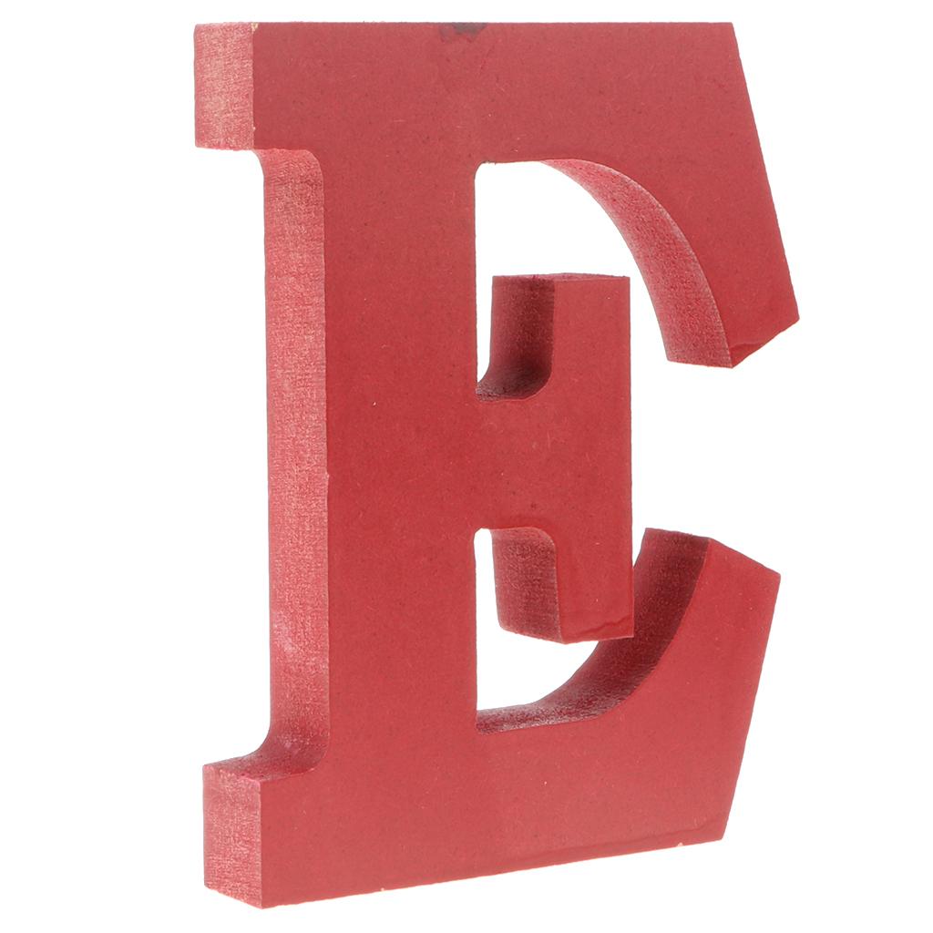 Wooden Alphabet Craft Letter Plaque Wall Hanging Wedding Decoration E