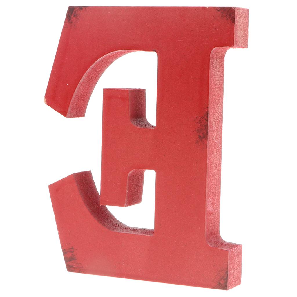 Wooden Alphabet Craft Letter Plaque Wall Hanging Wedding Decoration E