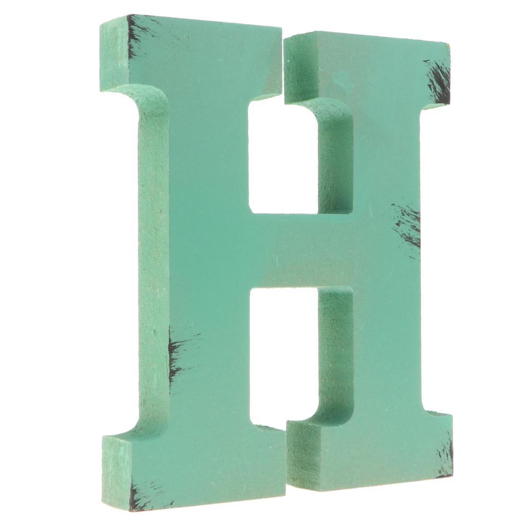 Wooden Alphabet Craft Letter Plaque Wall Hanging Wedding Decoration H