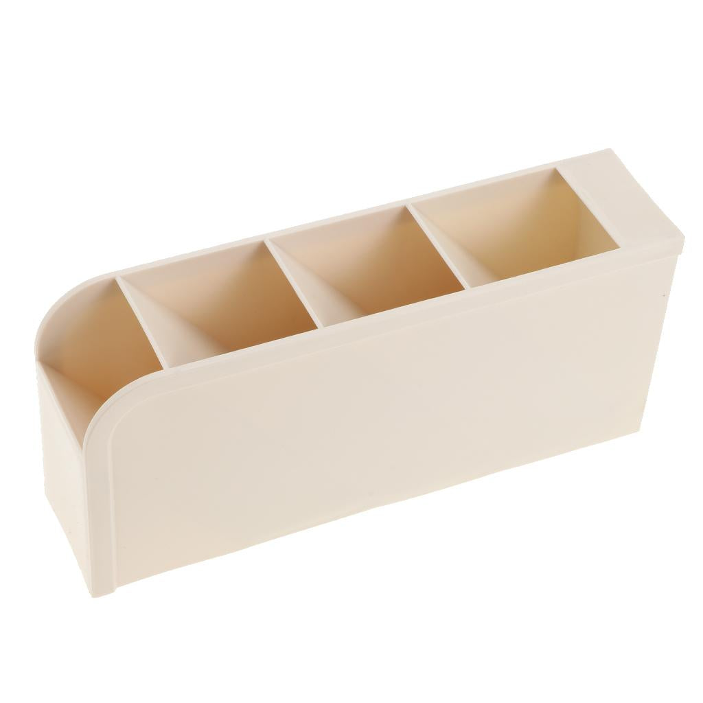 Pencil Organizer Stationery Storage Holder Racks Desk Office Supplies Beige