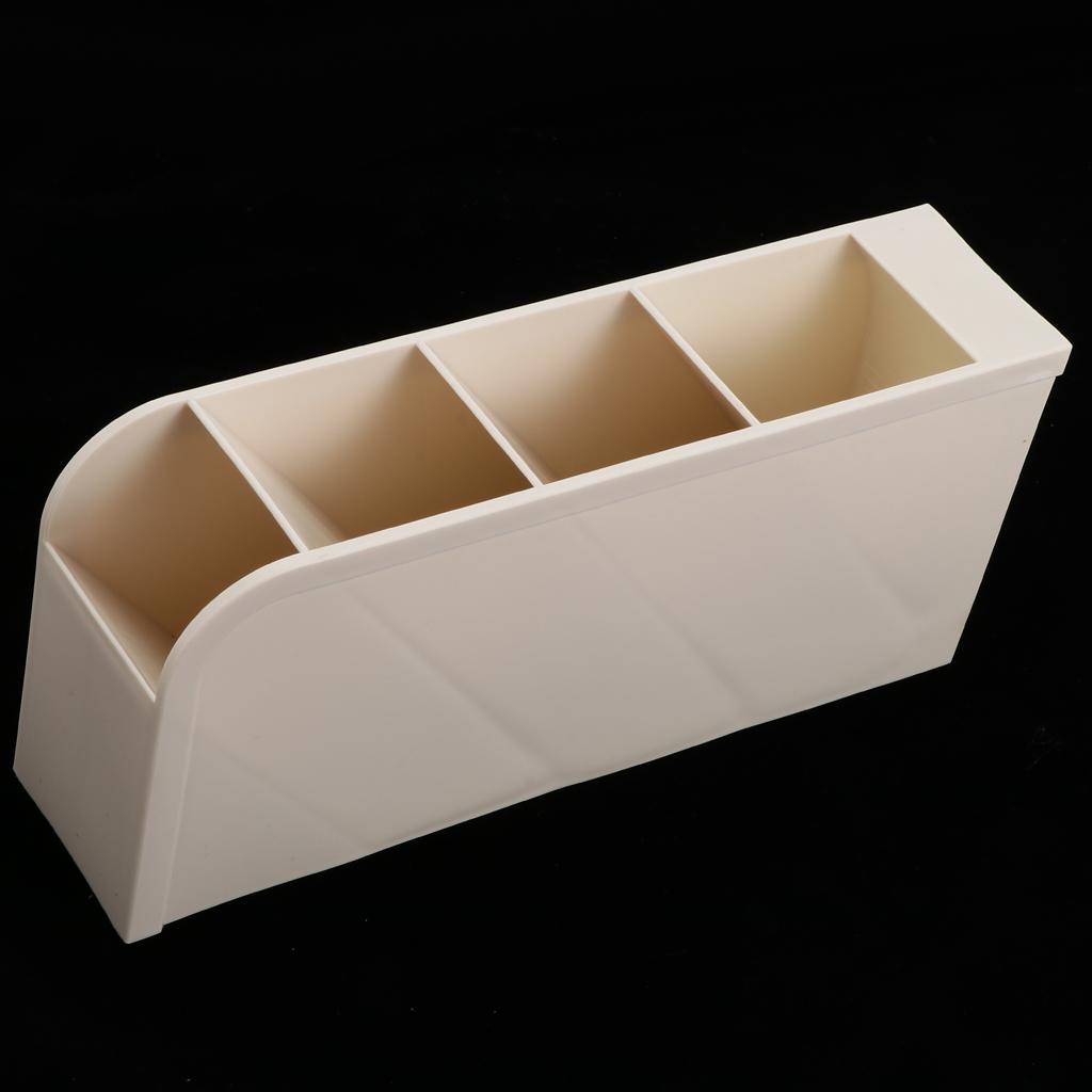 Pencil Organizer Stationery Storage Holder Racks Desk Office Supplies Beige