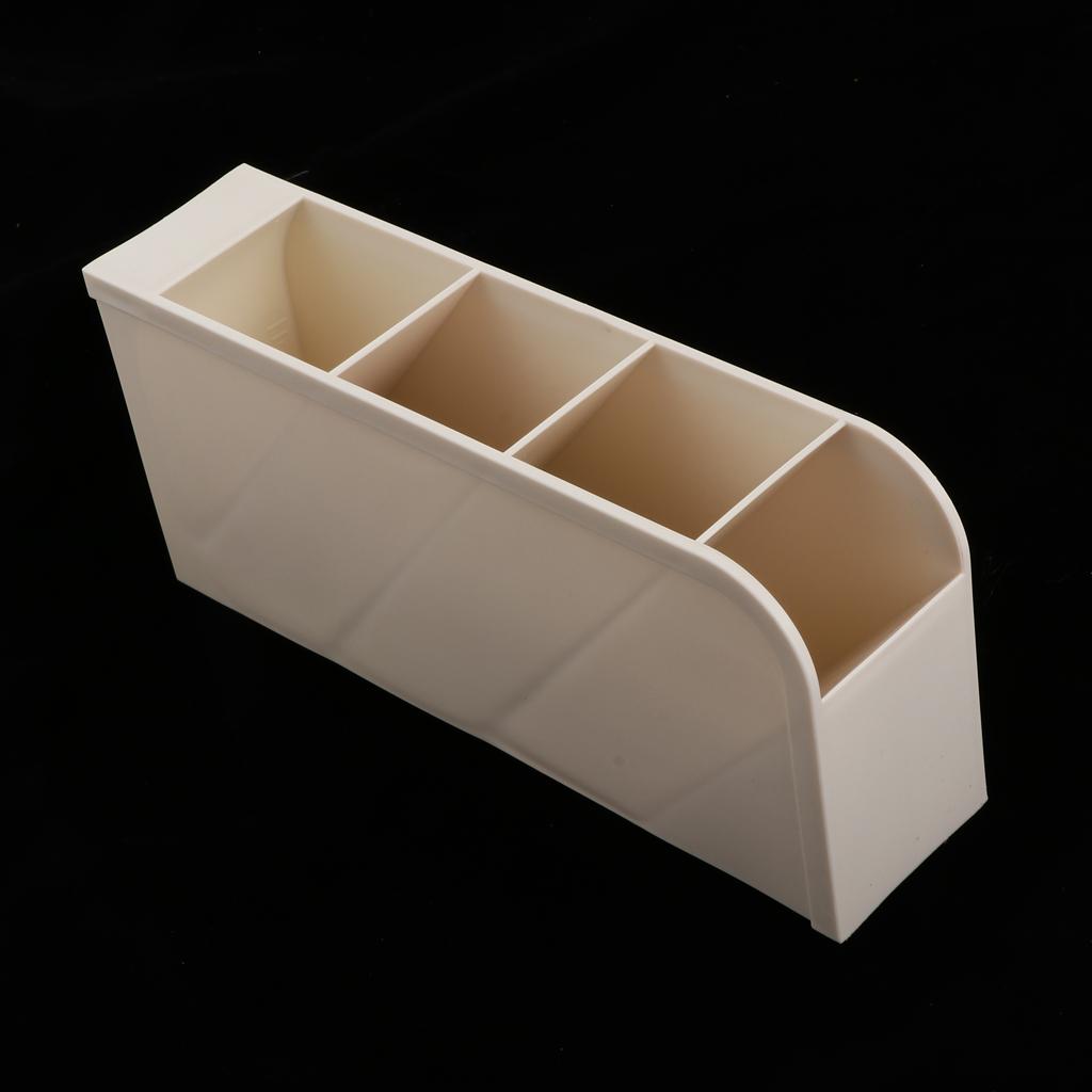 Pencil Organizer Stationery Storage Holder Racks Desk Office Supplies Beige