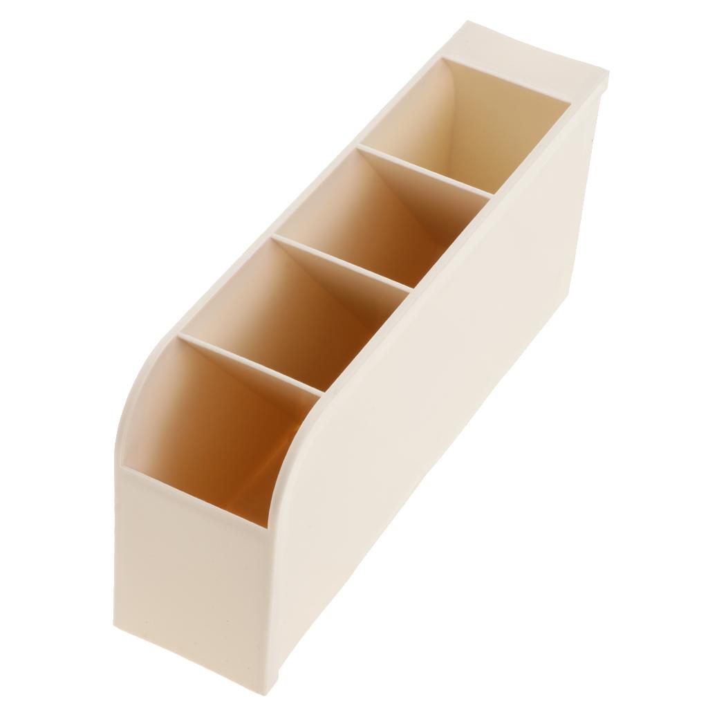 Pencil Organizer Stationery Storage Holder Racks Desk Office Supplies Beige