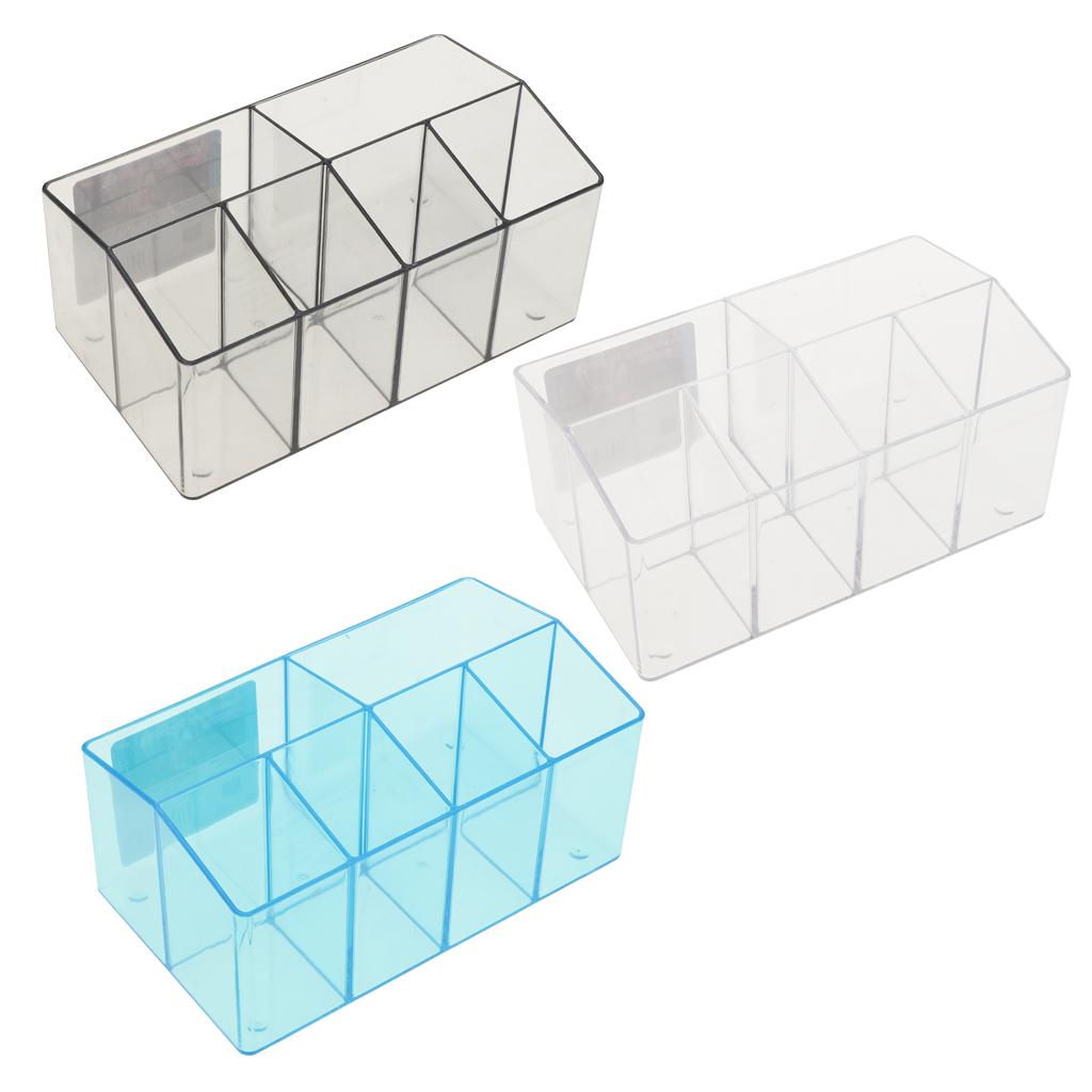 Plastic Cosmetic Organizer Makeup Case Jewelry Storage Holder Box Transparent