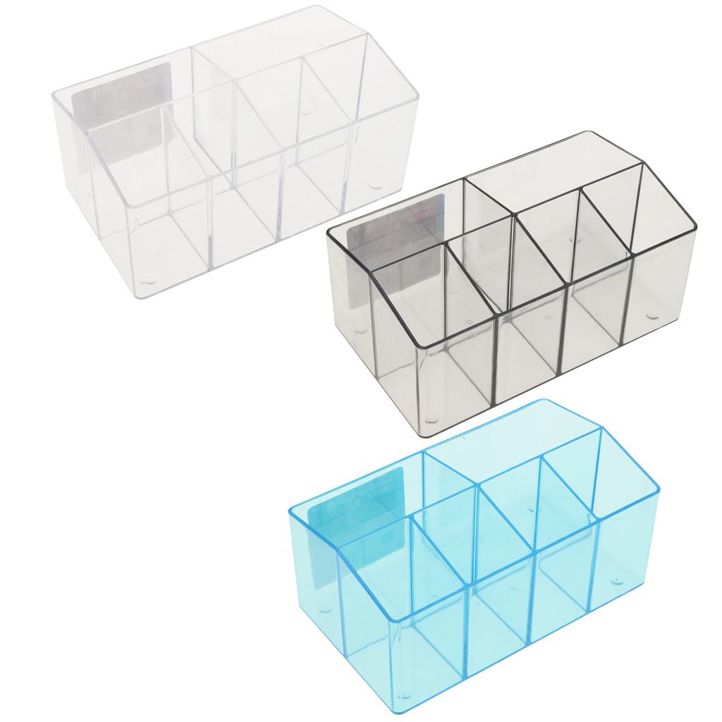 Plastic Cosmetic Organizer Makeup Case Jewelry Storage Holder Box Transparent