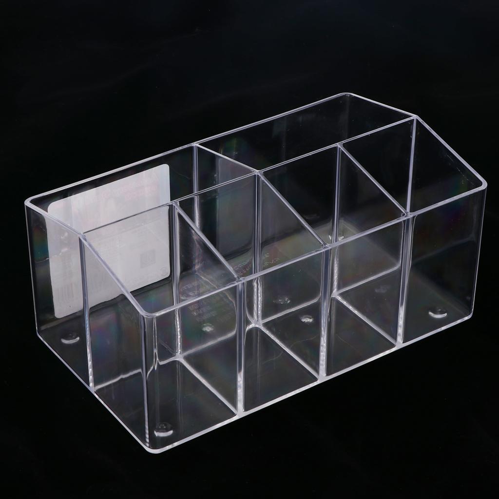 Plastic Cosmetic Organizer Makeup Case Jewelry Storage Holder Box Transparent