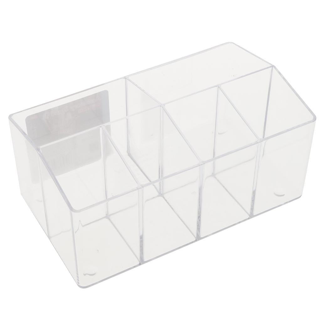 Plastic Cosmetic Organizer Makeup Case Jewelry Storage Holder Box Transparent