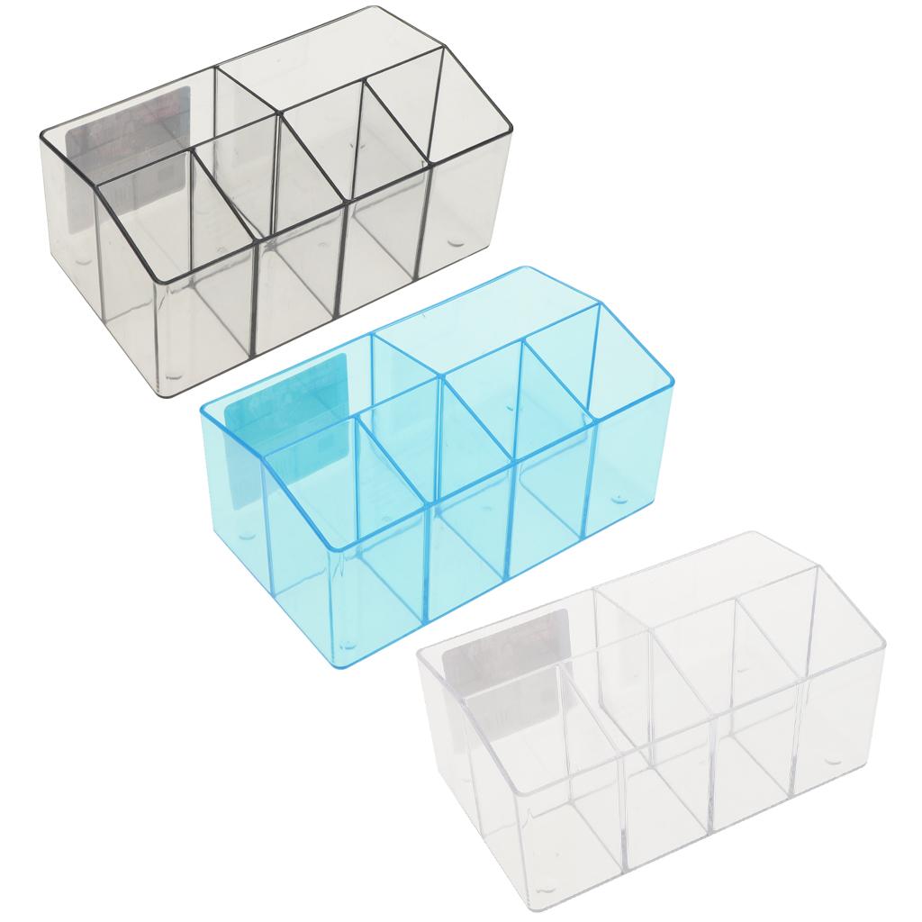 Plastic Cosmetic Organizer Makeup Case Jewelry Storage Holder Box Transparent