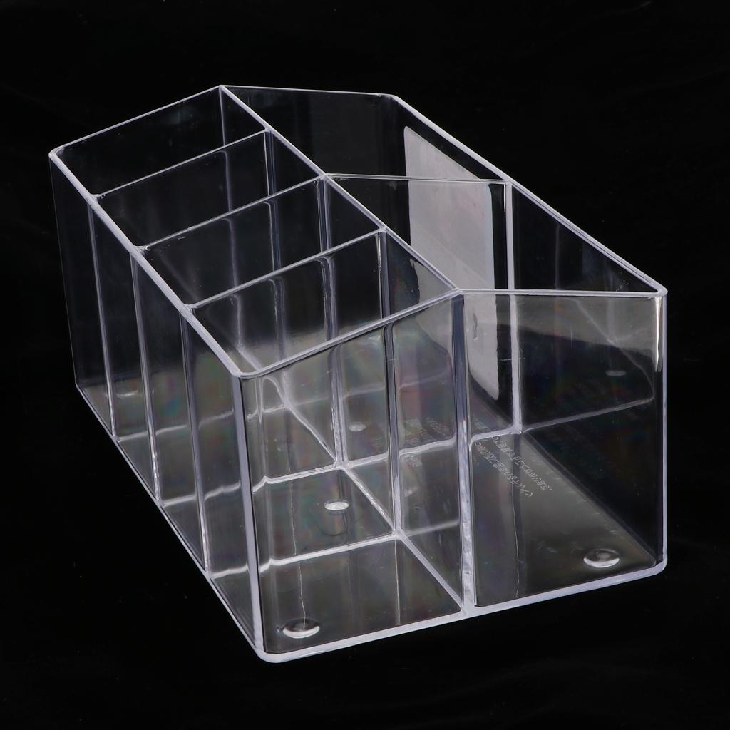 Plastic Cosmetic Organizer Makeup Case Jewelry Storage Holder Box Transparent