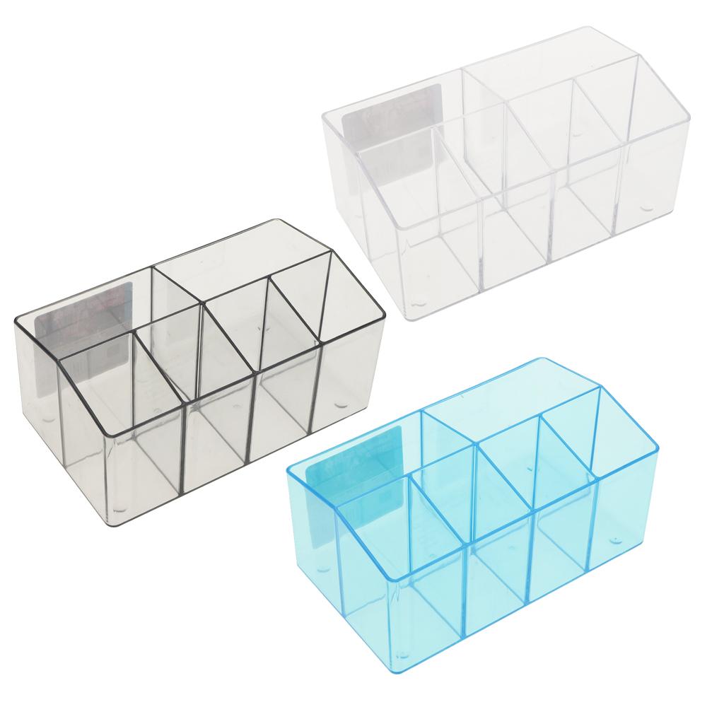 Plastic Cosmetic Organizer Makeup Case Jewelry Storage Holder Box Transparent