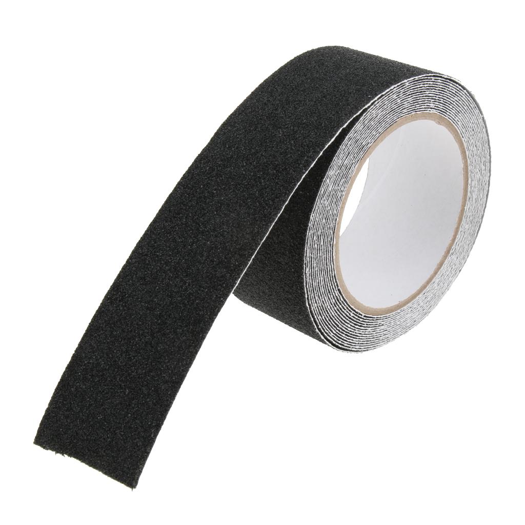 Abrasive Adhesive Tape Anti Slip Safety Tape Non Skid Stair Step Grip Boat Black