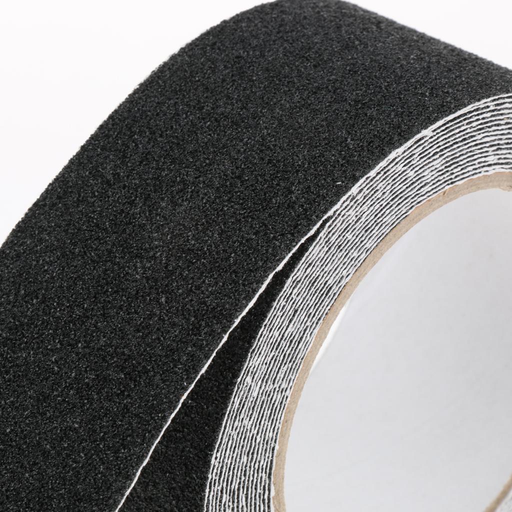 Abrasive Adhesive Tape Anti Slip Safety Tape Non Skid Stair Step Grip Boat Black