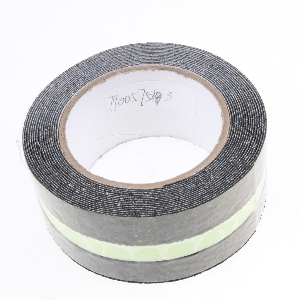 Abrasive Adhesive Tape Anti Slip Safety Tape Non Skid Stair Step Grip Boat Black with luminous